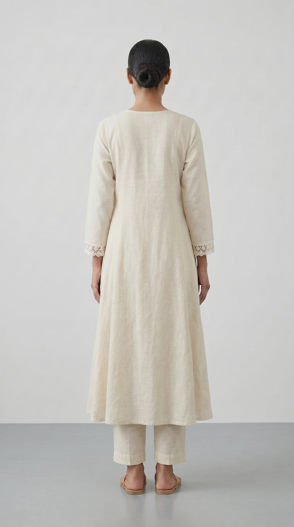 Ivory Charm Embroidered Kurta Set