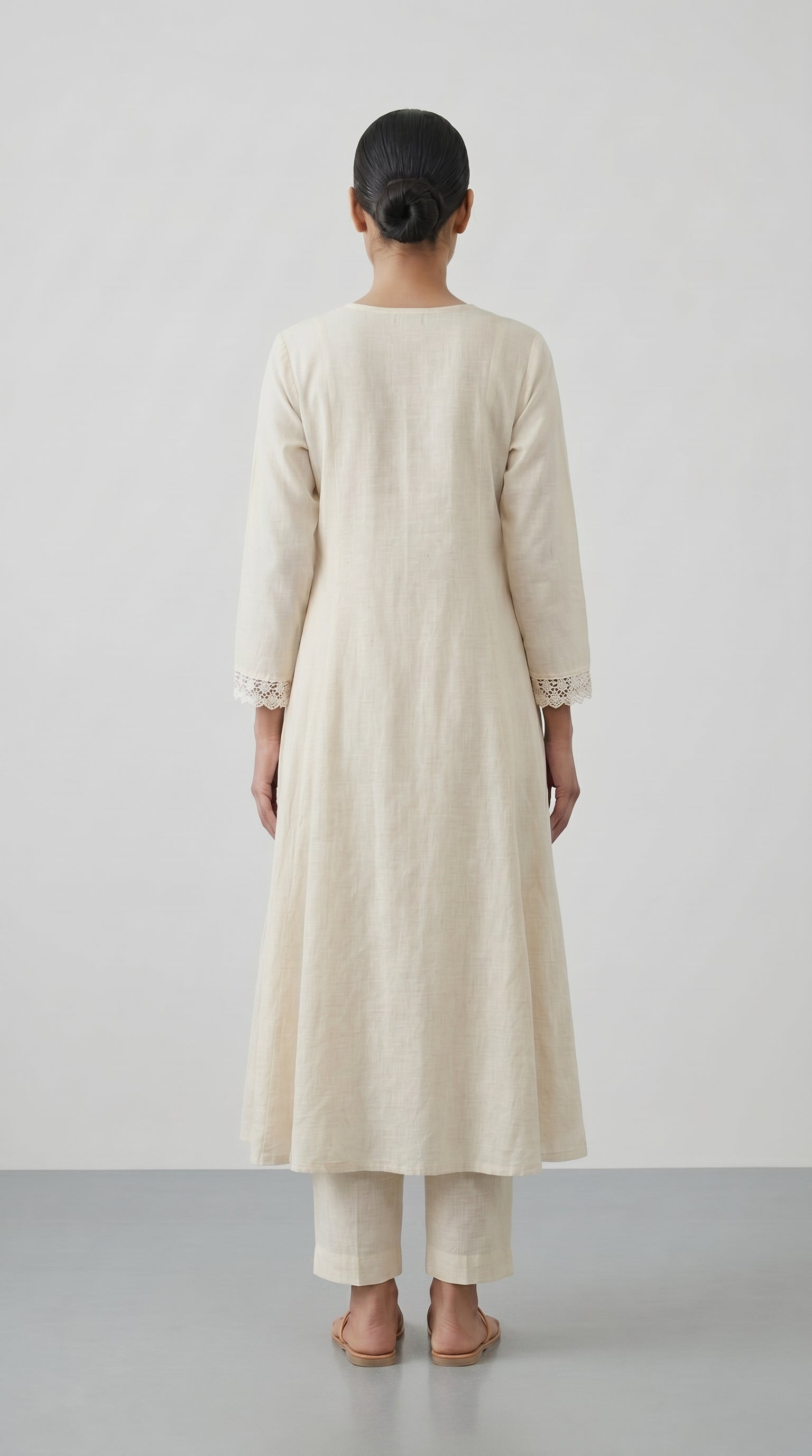 Ivory Charm Embroidered Kurta Set