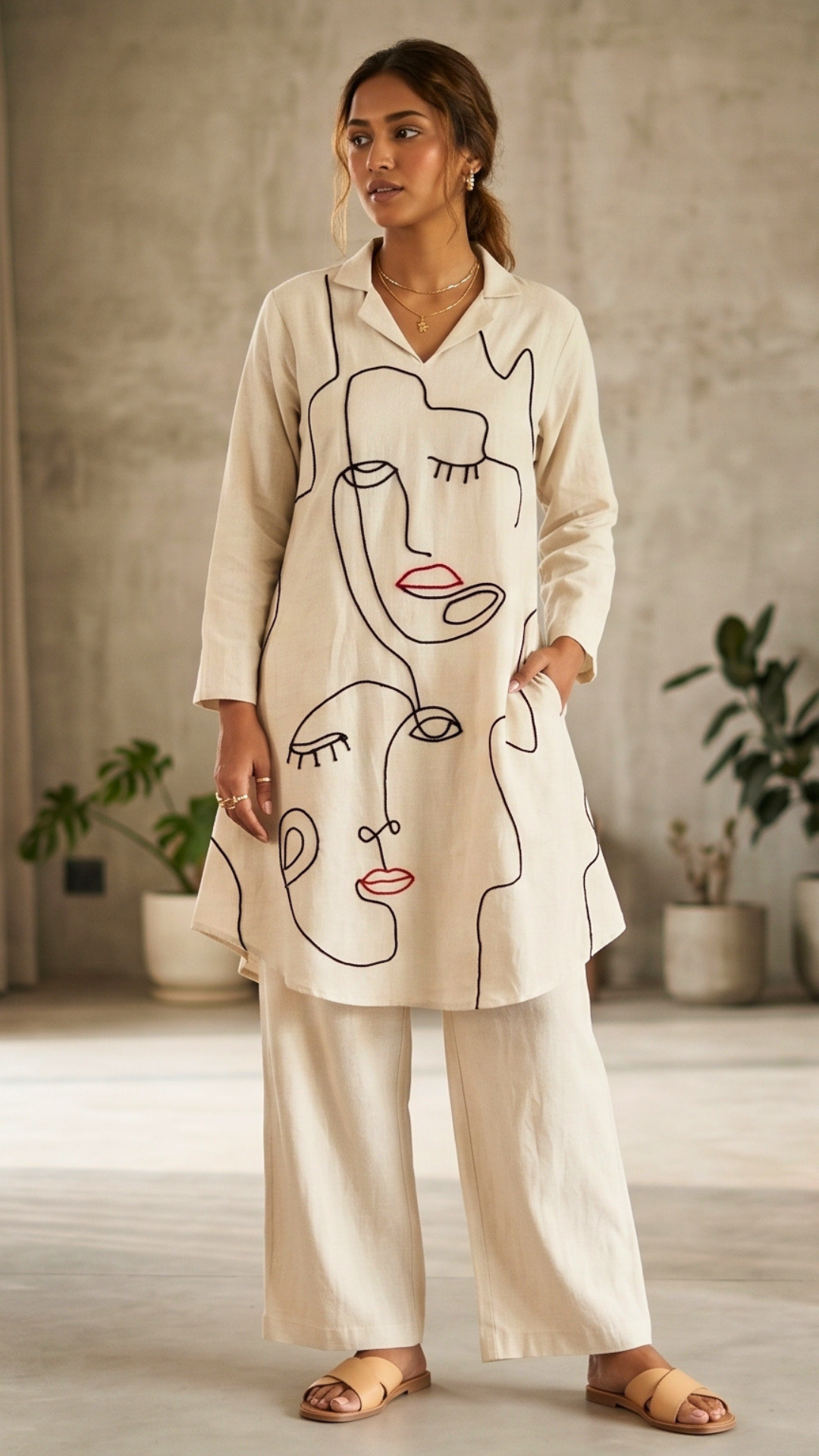 Minimal Muse Cotton Kurta Set
