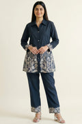 Noor Embroidered Maslin Co-ord Set