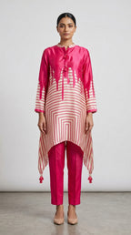 Rani Geometric Satin Co-ord Set