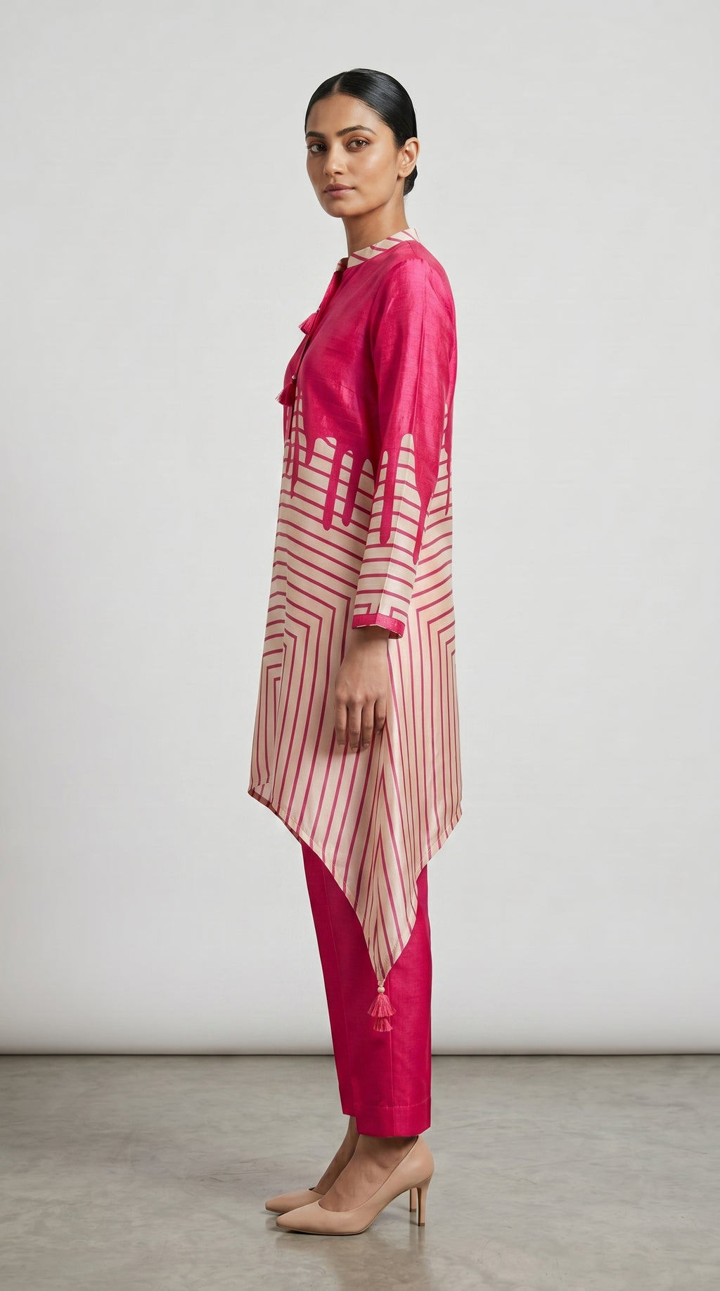 Rani Geometric Satin Co-ord Set