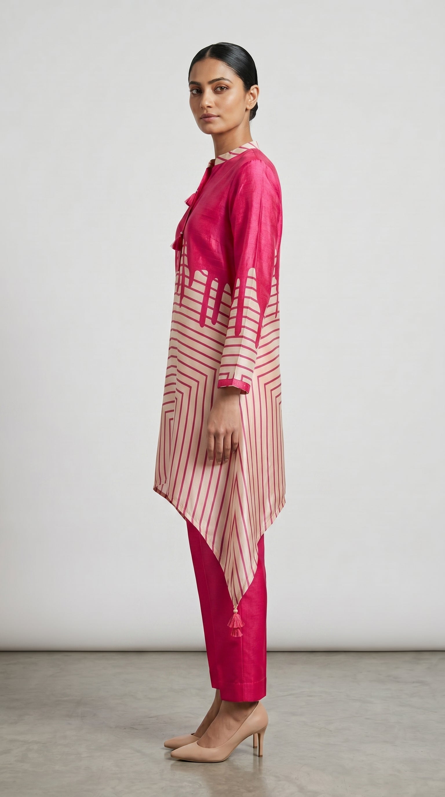 Rani Geometric Satin Co-ord Set
