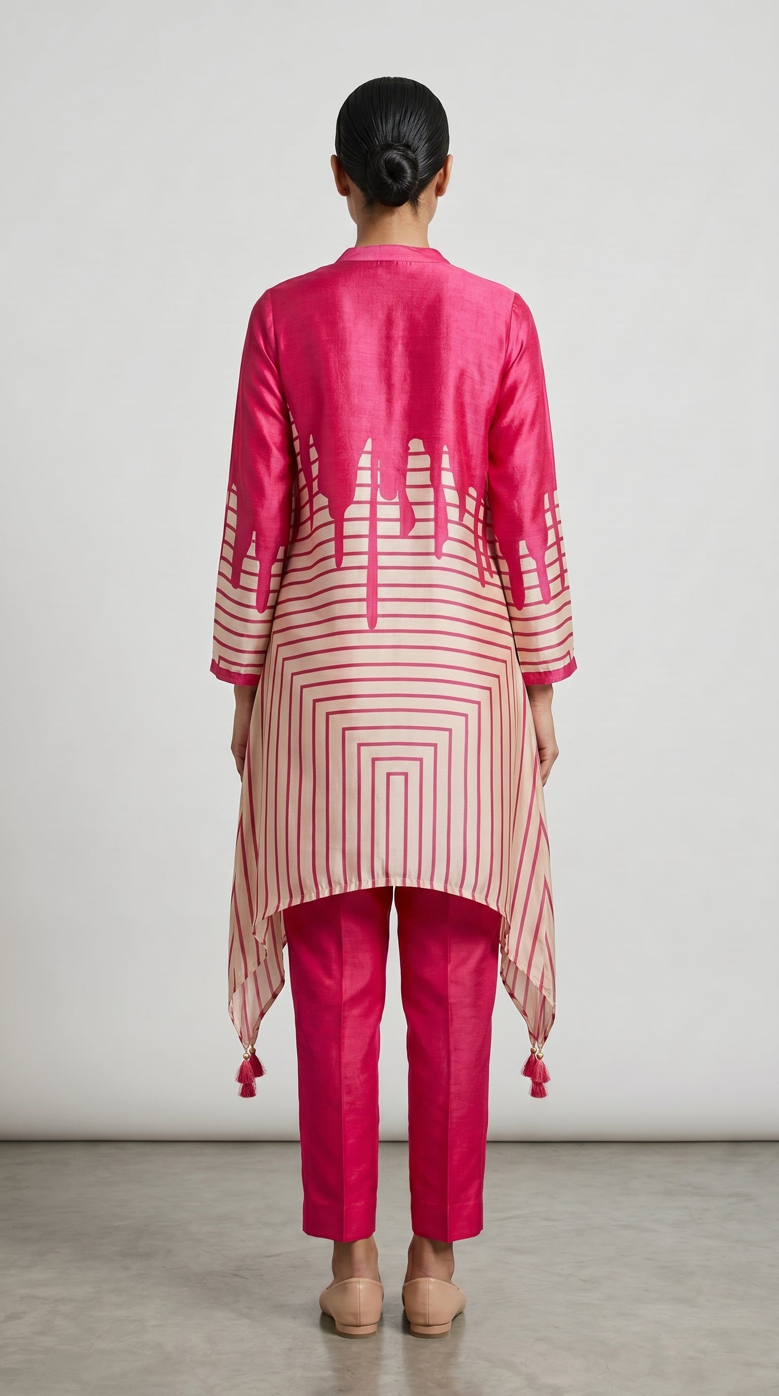 Rani Geometric Satin Co-ord Set