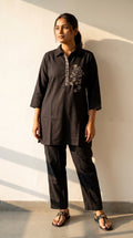 Black Noor Cotton Co-ord Set