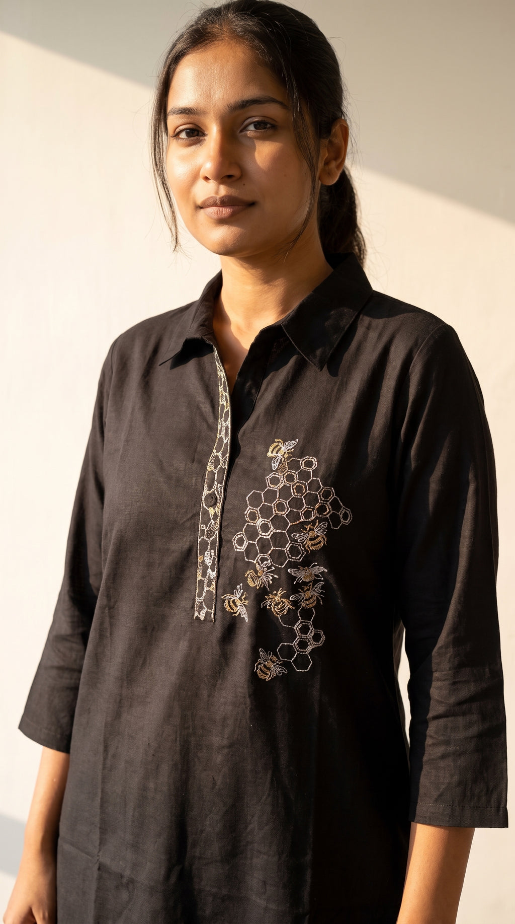 Black Noor Cotton Co-ord Set