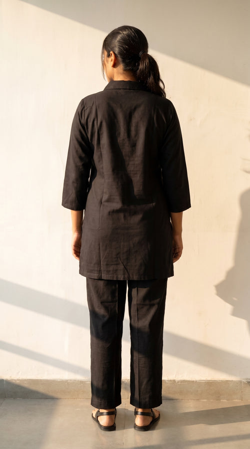 Black Noor Cotton Co-ord Set