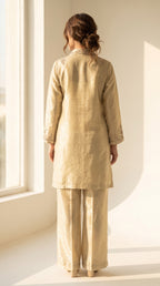 Afreen Golden Tissue Co-ord Set